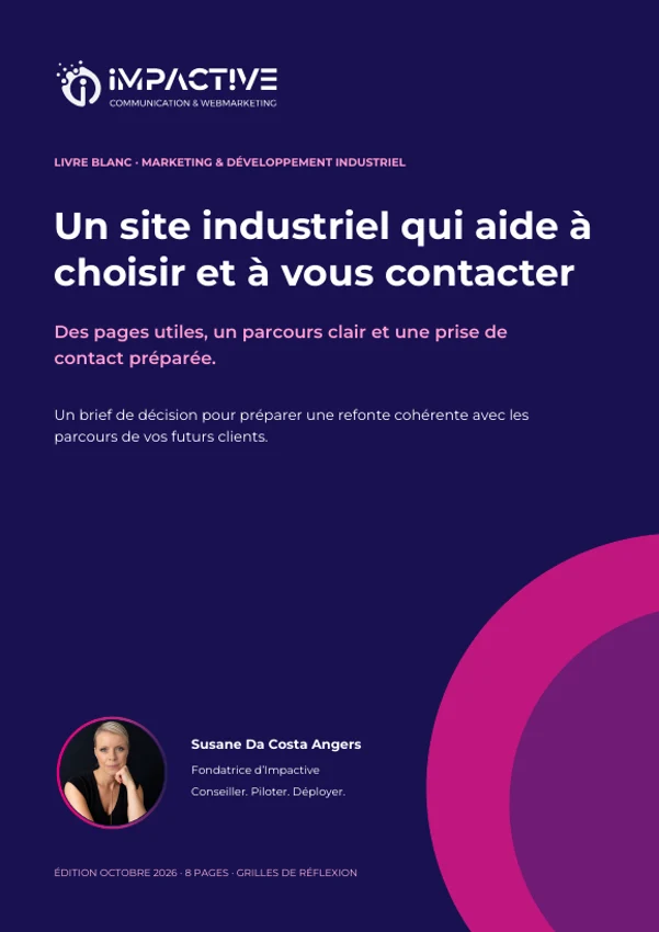 Couverture du livre blanc : Un site industriel qui aide à choisir et à vous contacter